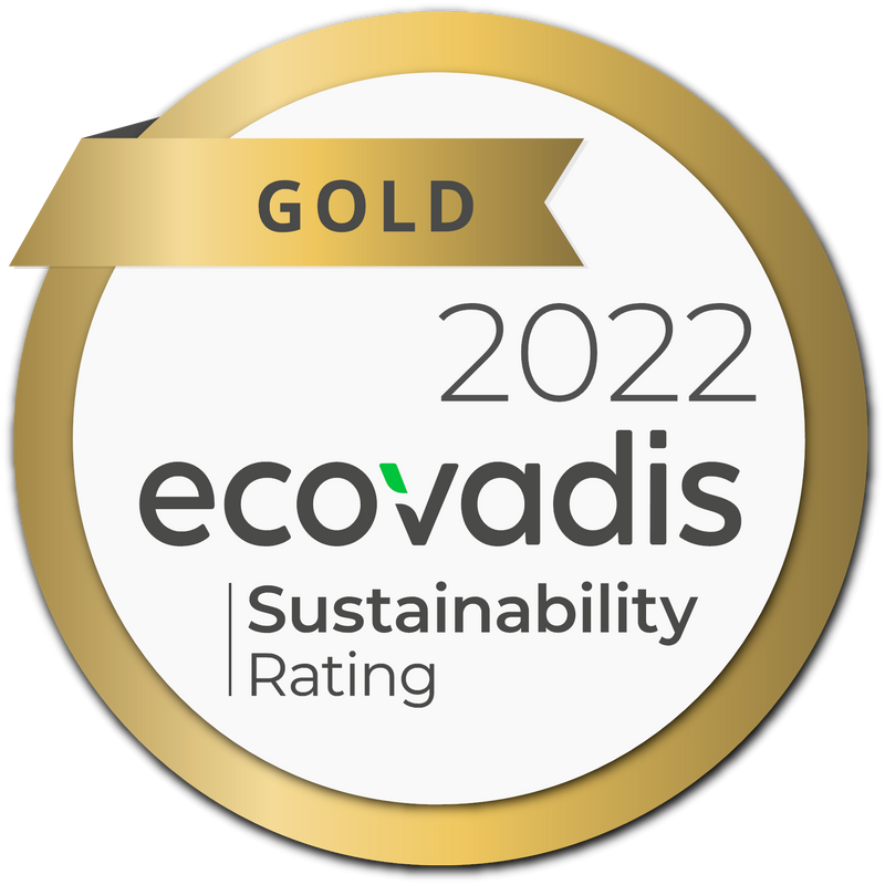 ecovadis GOLD sustainability rating